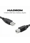HDX7506 USB-A (E) - USB-B (E) 3mt Yazıcı Kablosu - Siyah