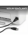 HDX7506 USB-A (E) - USB-B (E) 3mt Yazıcı Kablosu - Siyah