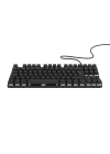 HK410 Mekanik Switch 19 Mod RGB Kablolu Siyah TKL Türkçe Gaming Klavye (Mavi Switch)
