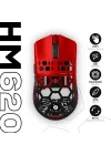HM620 8K Hz 30000 DPI Tri-Mode Kablosuz/Bluetooth Siyah Kırmızı Gaming Mouse