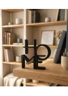 HOME Yazılı 3D Baskı Dekoratif Heykel – Modern Ev Dekor Aksesuarı, Benzersiz Tasarım