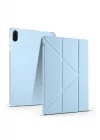 Honor ile uyumlu Pad X8A Kılıf Tri Folding Kalem Bölmeli Standlı Kılıf - Mor