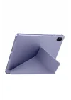 Honor ile uyumlu Pad X8A Kılıf Tri Folding Kalem Bölmeli Standlı Kılıf - Mor