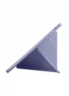 Honor ile uyumlu Pad X8A Kılıf Tri Folding Kalem Bölmeli Standlı Kılıf - Mor