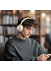 HP-5821 T03 Series ANC Doubly-Fed Bluetooth Kulak Üstü Kulaklık Beyaz