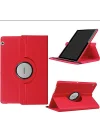 Huawei MediaPad T3 10 ile uyumlu Kılıf 360 Dönebilen Standlı Case Mavi