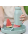 Hüp + Up -Şişe + Pipet - Mineral Blue/Powder Grey