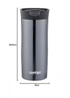 Huron Snapseal Termos Bardak 470 mL Gri
