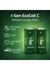 I-Gen Ecocell Çinko Karbon C Boy (R14) 1.5V Pil 10Lu Paket