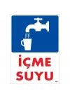 Mey İthalat® İçme Suyu Uyarı Levhası 25x35 KOD:408