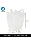 iDesign 64720EU Spa Rechteckiger Mülleimer, 11 Liter, mattiert