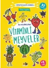 İlk Kelimelerle Vitaminli Meyveler Yapıştır-Boya-Öğren