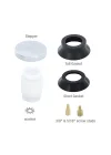 Inc. 80811 Touch-TOE Tub stoper, Chrome by