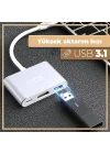 Inca ITPC-04TXT Type-C Hub, 4K 30Hz HDMI, USB 3.0, 100W PD, Alüminyum Kasa