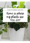 Independently published Plant watering reminder label instructions: Book of cut out labels - write plant care instructions for your plant sitters while youre away