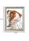 International Designs Klasik Ahşap Resim Çerçevesi, 8x10, Gümüş