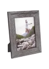 International Designs Rustikal Fashion breit Linear graywash Holz Bilderrahmen, 5 x 7, grau