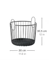 Inu Sepet, Metal, Siyah, 30 cm