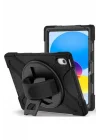 iPad 11.Nesil 2025 MRSA Defender Tablet Silikon - Siyah