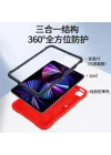 iPad 7. 8. 9. Nesil 10.2 ile uyumlu Kılıf Askılı Silikon Handle Ring Yüzüklü Amour Tank Case 2019 2020 2021 Koyu Mor
