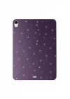 iPad Air 10.9 2020 (4 Nesil) Simli Parlak Görünümlü SBT Tablet Koton Kılıf - Derin Mor