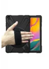 iPad ile Uyumlu 9.7 2017 (5.Nesil) Kılıf Defender Tablet Silikon - Siyah