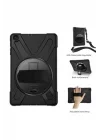 iPad ile Uyumlu 9.7 2017 (5.Nesil) Kılıf Defender Tablet Silikon - Siyah