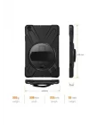 iPad Mini ile Uyumlu 2-3 Defender Tablet Silikon - Siyah