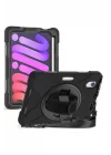 iPad Mini ile Uyumlu 2021 (6.Nesil) SBT Defender Tablet Silikon - Siyah