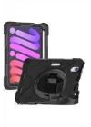iPad Mini ile Uyumlu 2021 (6.Nesil) SBT Defender Tablet Silikon - Siyah