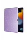 iPad Pro 10.5 (7 Nesil) Simli Parlak Görünümlü ile Uyumlu Tablet Koton Kılıf-Siyah 2