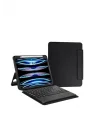 iPad Pro 11 2024 ile Uyumlu ASMA Border Keyboard Bluetooh Bağlantılı Standlı Klavyeli Tablet Kılıfı - Siyah