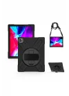 iPad Pro 12.9 2020 (4.Nesil) SBT Defender Tablet Silikon - Siyah