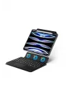 iPad Pro 13 2024 ASMA Border Keyboard Bluetooh Bağlantılı Standlı Klavyeli Tablet Kılıfı - Siyah