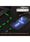 iPhone Type-C to Lightning Örgülü Hızlı Şarj ve Data Kablosu - Hızlı Şarj, MFi Sertifikalı Uyumluluk, Dayanıklı Yapı
