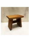 Iroko Ahşap Banyo Taburesi Oturak Step Tool (L)