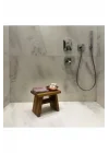 Iroko Ahşap Banyo Taburesi Oturak Step Tool (L)