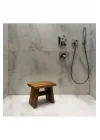 Iroko Ahşap Banyo Taburesi Oturak Step Tool (L)
