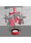 Isı İle Dönen Melek Mumluk Seti (kırmızı)