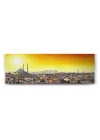 İstanbul Renkli Evler Panorama Tablo - 210x70cm