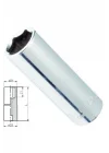 Izeltaş 1107064013 1/4 Altı Köşe Derin Lokma Anahtar, Krom, 13 Mm