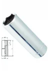 Izeltaş 1107064013 1/4 Altı Köşe Derin Lokma Anahtar, Krom, 13 Mm