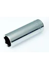 Izeltaş 1107064013 1/4 Altı Köşe Derin Lokma Anahtar, Krom, 13 Mm