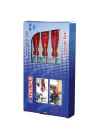 Mey İthalat® İzeltaş 4100 Düz Tornavida Takımı 8 Parça Kraft