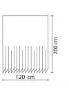 Jackline Banyo Duş Perdesi 6303 Tek Kanat 1x120x200