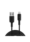 Juo 12W 2.4A USB-A to Lightning iPhone iPad ile Uyumlu Silikon Hızlı Şarj ve Data Kablosu Siyah 2 Metre