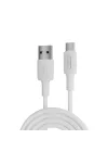 Juo 12W USB-A to Type-C Silikon Hızlı Şarj ve Data Kablosu Beyaz 1 Metre