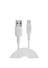 Juo 12W USB-A to Type-C Silikon Hızlı Şarj ve Data Kablosu Beyaz 1 Metre
