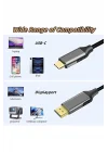 K01E Type-C To Display Port Dp 4K Hd 60Hz Görüntü Aktarım Kablosu