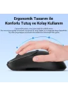 K17 Dual Mode Bluetooth ve 2.4GHz Destekli 1200DPI Kablosuz Optik Mouse